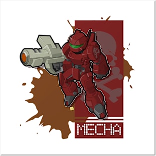 RED MECHA Posters and Art